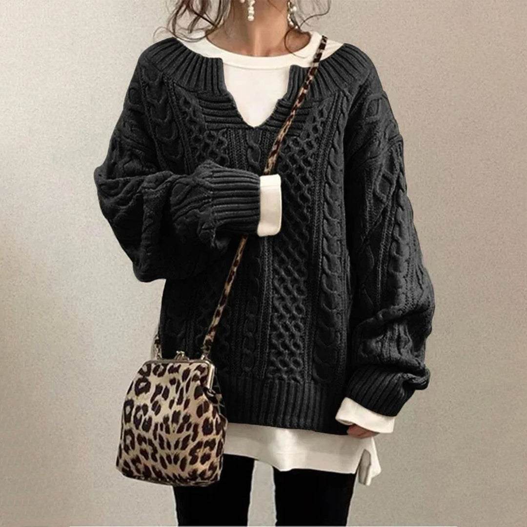 STACY | Übergroßer Strickpullover
