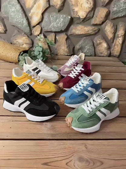 Nele – Retro Plateau-Sneaker mit dämpfender Komfortsohle