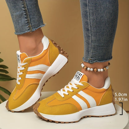 Nele – Retro Plateau-Sneaker mit dämpfender Komfortsohle