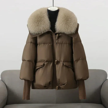 HANNAH | Luxuriöse Winterjacke mit Pelzkragen