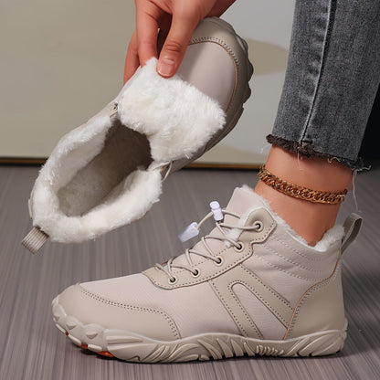 Lina – Warme Barfuß-Schneestiefel mit breiter Zehenbox