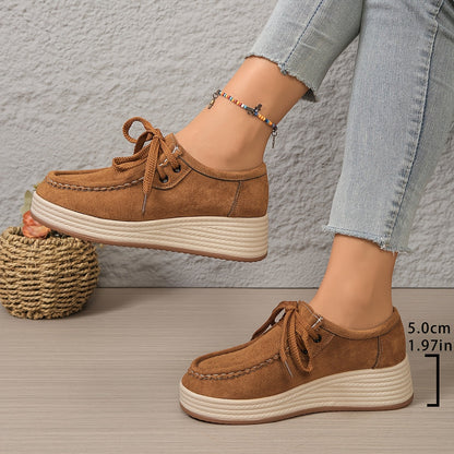 Clara – Bequeme Schnürschuhe mit Chunky-Sohle & extra Halt