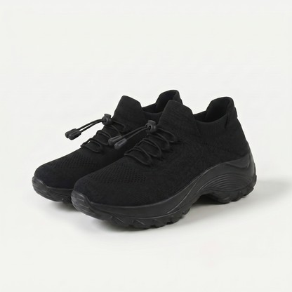 Anni – Komfortschuhe aus Strickstoff in Schwarz