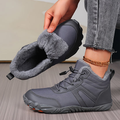 Lina – Warme Barfuß-Schneestiefel mit breiter Zehenbox