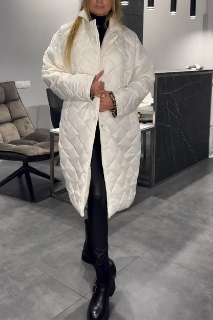 Kendall | Eleganter, figurschmeichelnder Wintermantel – Warm ohne aufzutragen, mit Leopard-Futter
