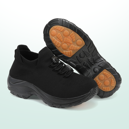 Anni – Komfortschuhe aus Strickstoff in Schwarz